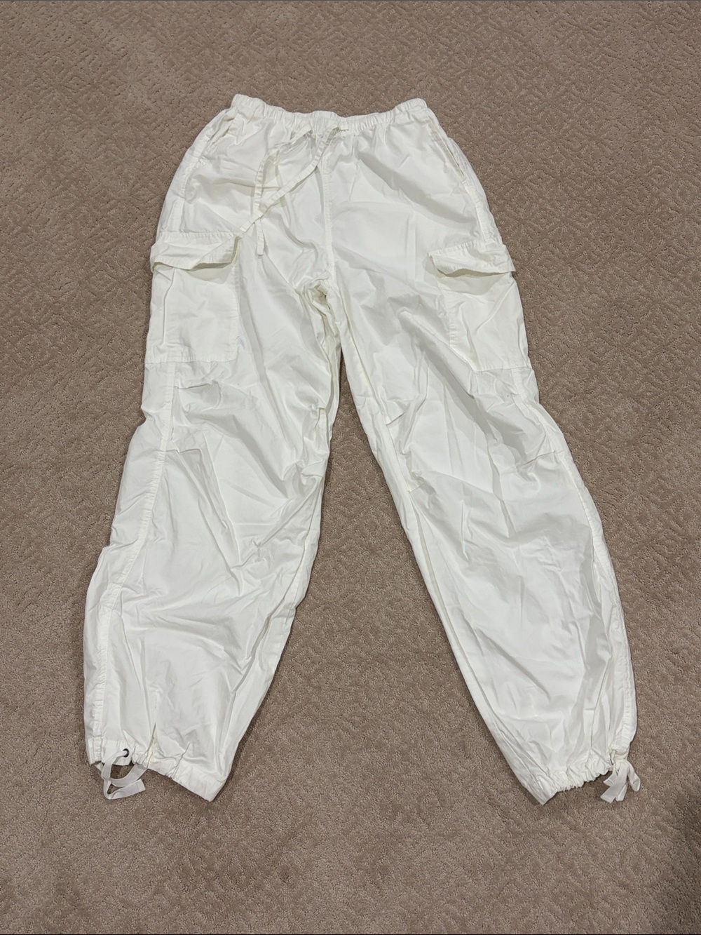 wild fable Cream Elastic Waist Pull-On Pants
